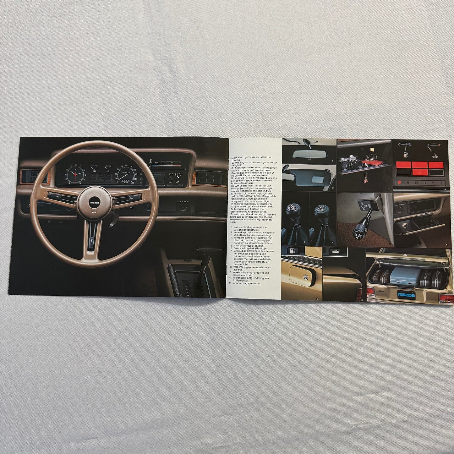 Vintage Mazda 929 L Legato Car Sales Brochure Mazda 929L DUTCH Text