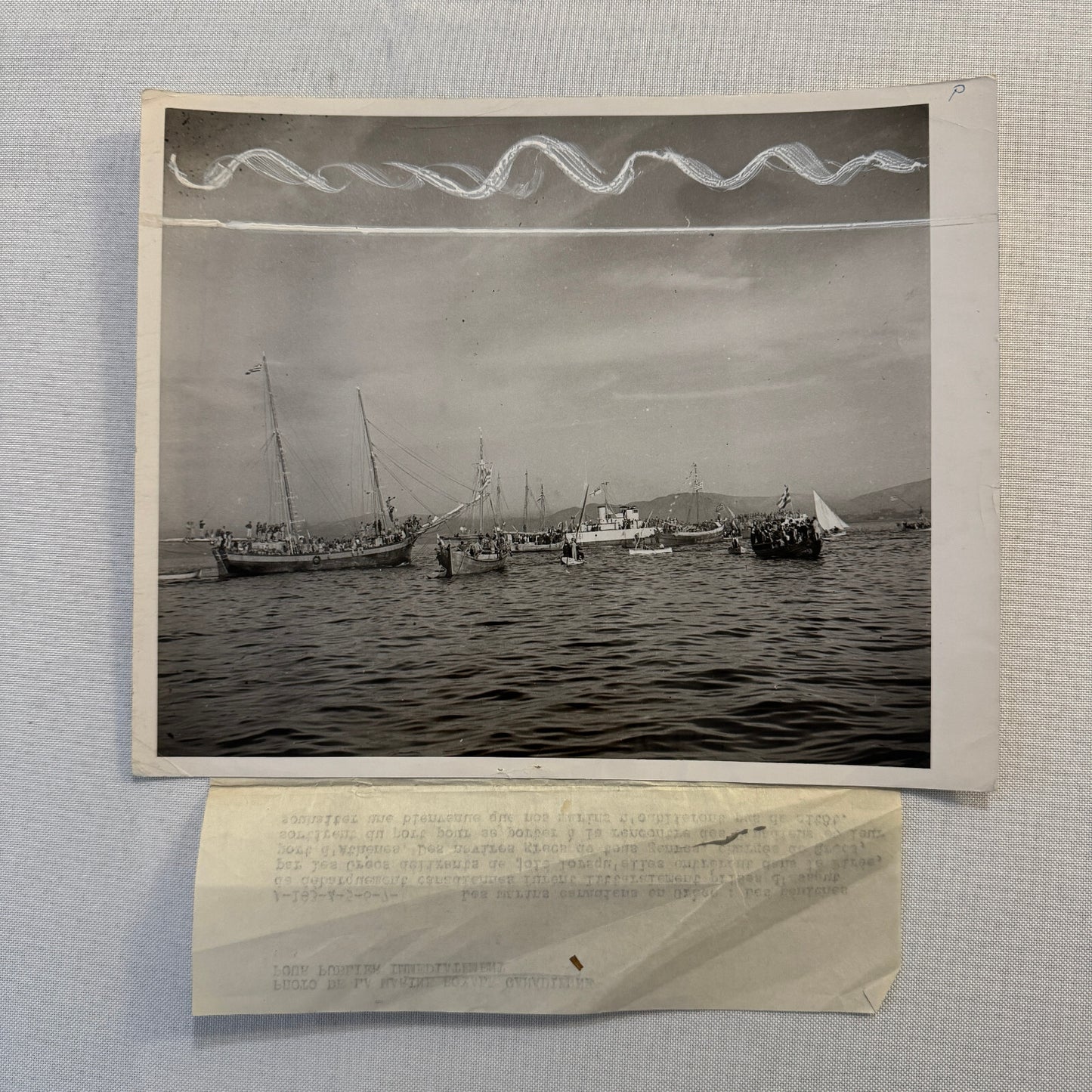 Vintage Royal Canadian Navy Ship Photograph Photo HMCS Saguenay Boat