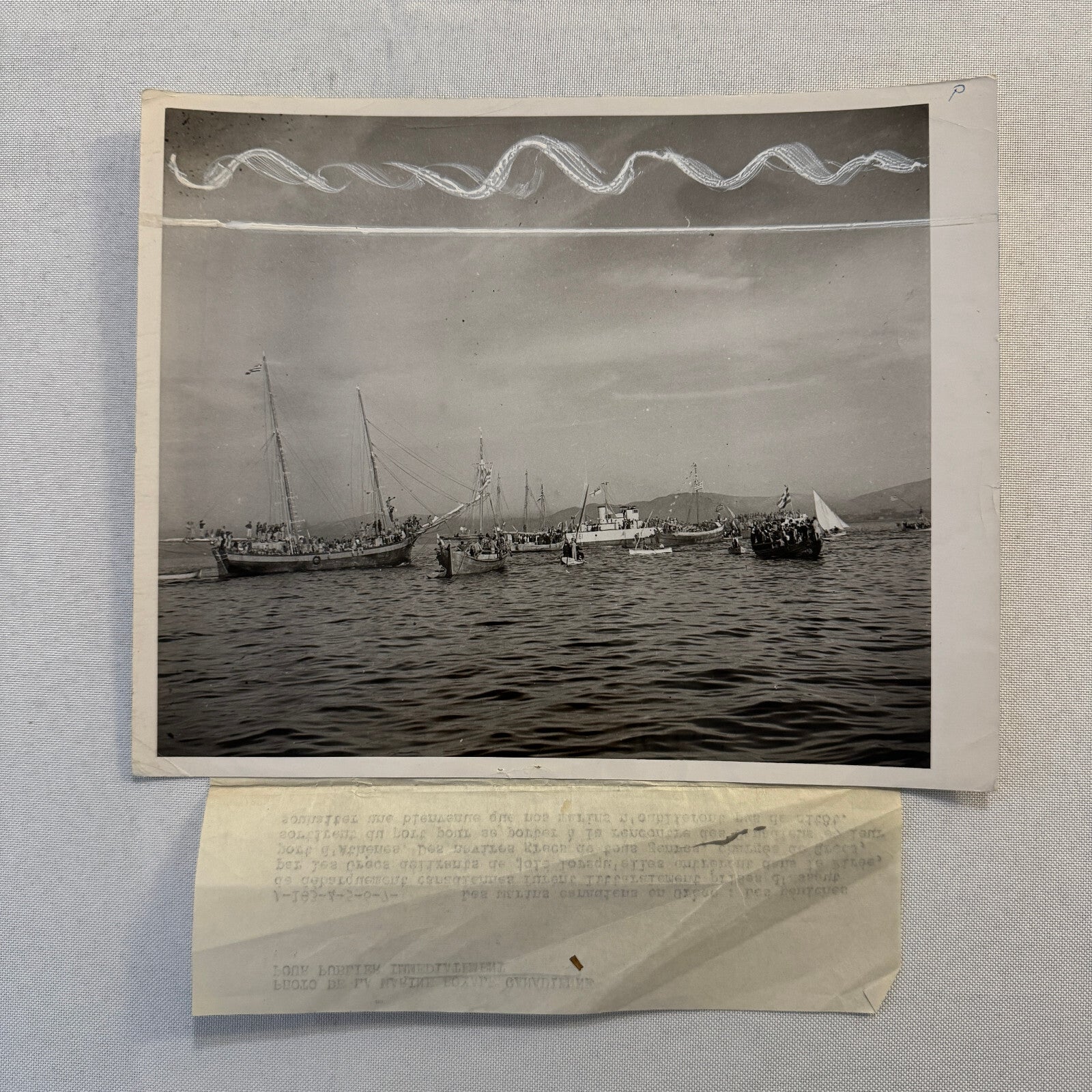 Vintage Royal Canadian Navy Ship Photograph Photo HMCS Saguenay Boat