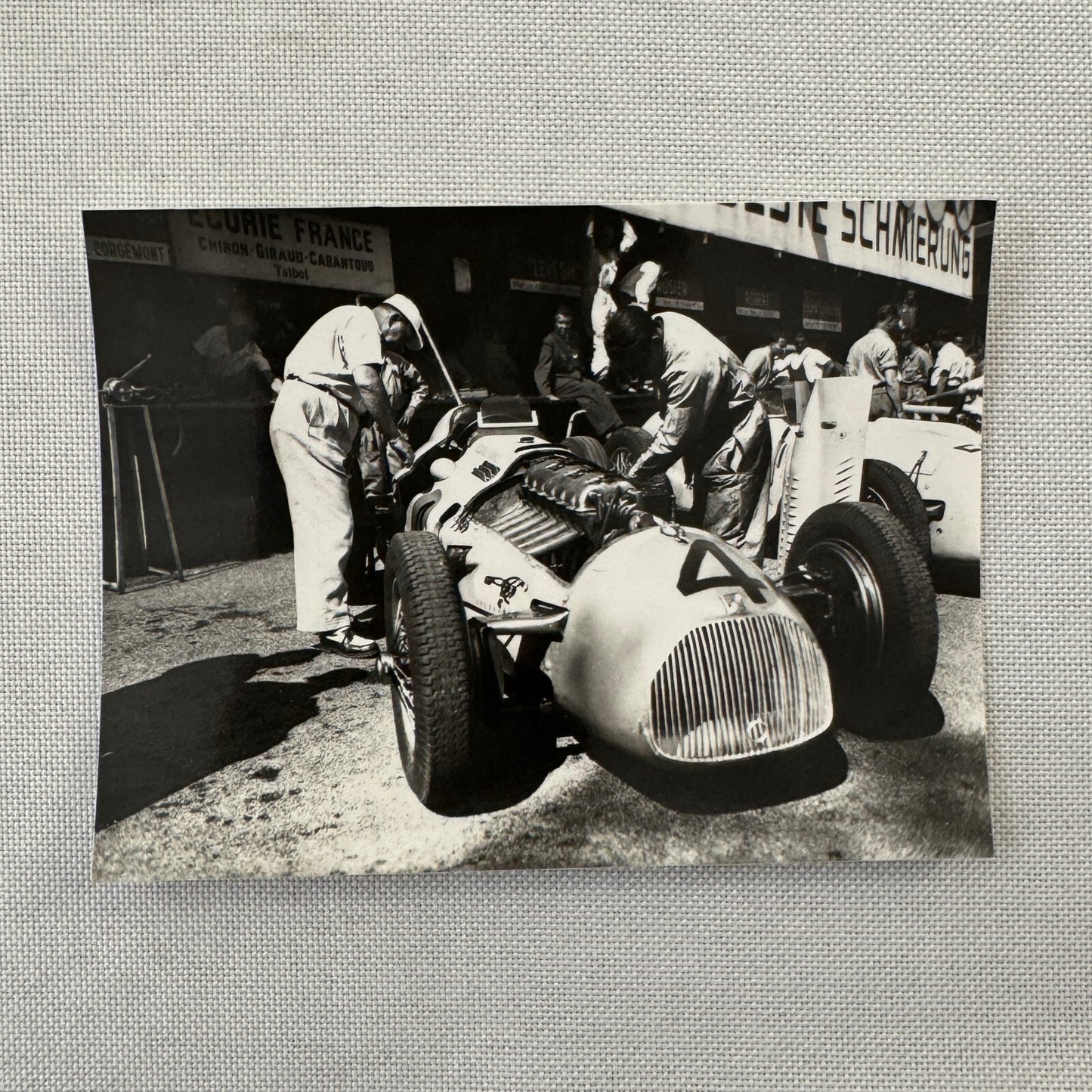 Vintage Talbot Racing Car Photo Photograph 1948 Modern Print
