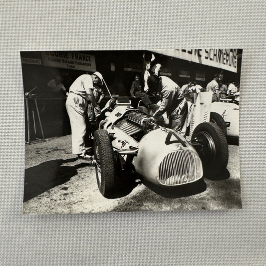 Vintage Talbot Racing Car Photo Photograph 1948 Modern Print
