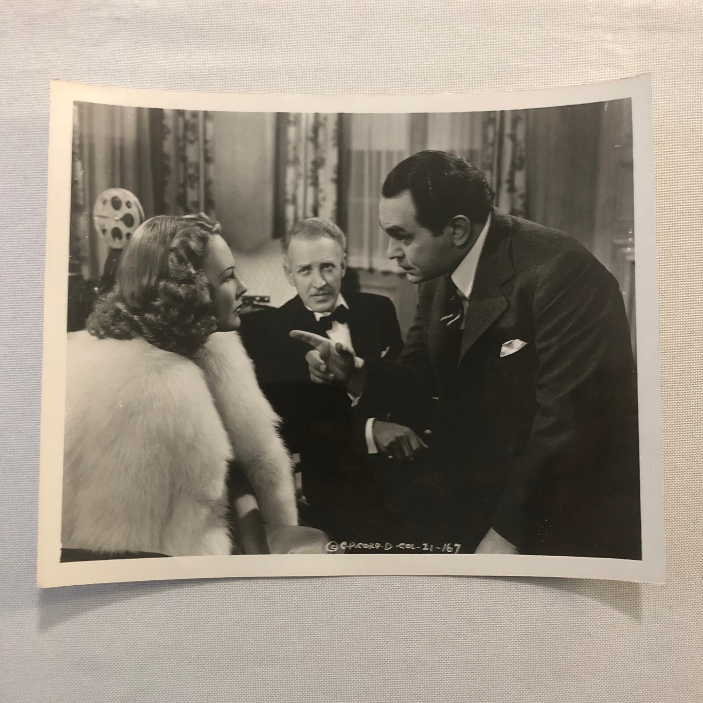 Vintage Movie Still Photo Photograph Print Actor Actress Edward G Robinson