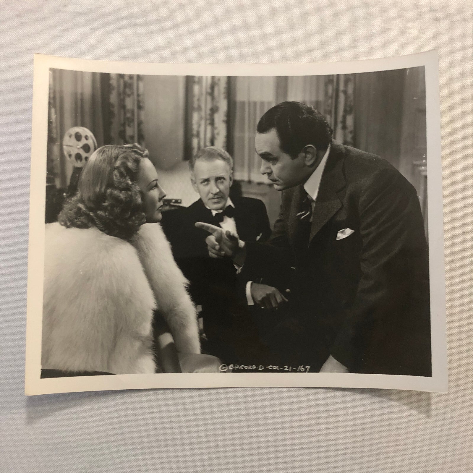 Vintage Movie Still Photo Photograph Print Actor Actress Edward G Robinson