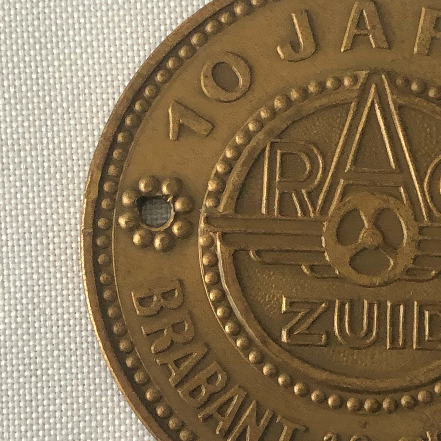 Vintage 1954 Brabant Grensrit Rally Rallye Participant Badge Emblem Award 