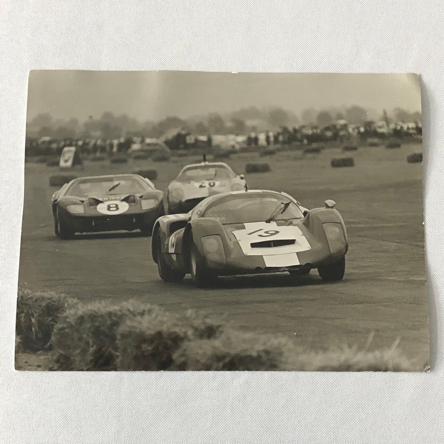 Vintage Racing Photo Photograph Ford GT40 GT Porsche + AH Rottensteiner 