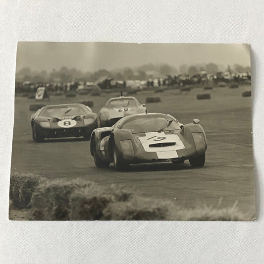 Vintage Racing Photo Photograph Ford GT40 GT Porsche + AH Rottensteiner 