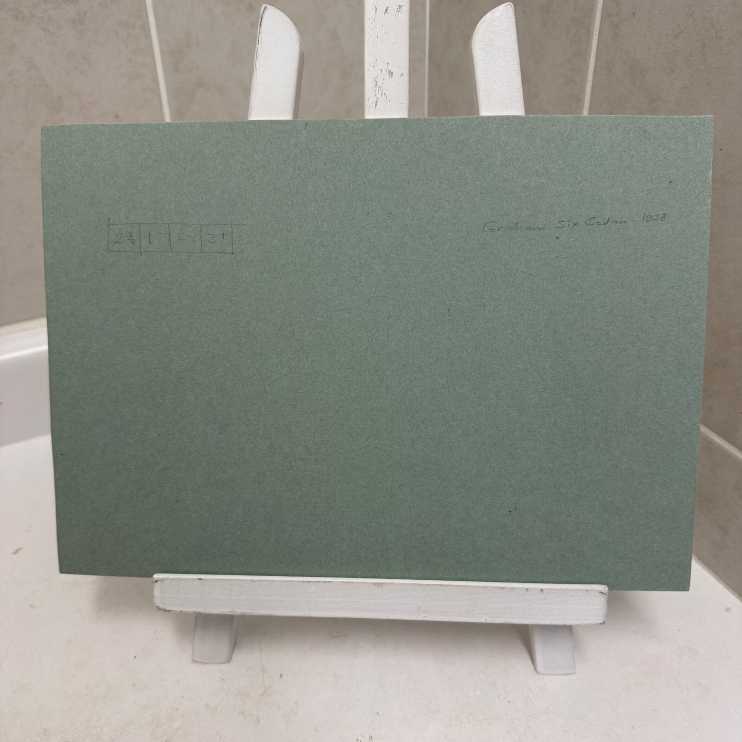 1938 Graham Six Sedan Automobile Car Illustration Art Drawing Hand Drawn