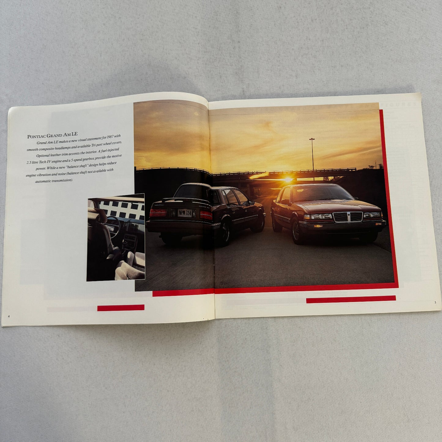 1987 Pontiac Car Sales Brochure Catalog Grand Am Acadian Sunbird Firefly