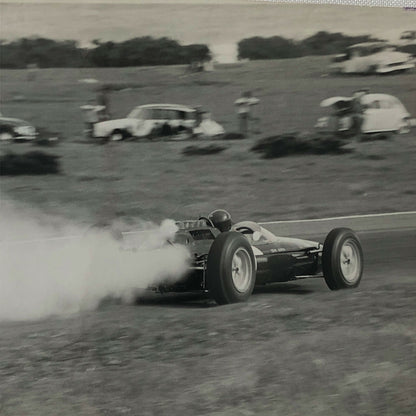 1962 South African Grand Prix Car Racing Photo Photograph Jim Clark Lotus Climax