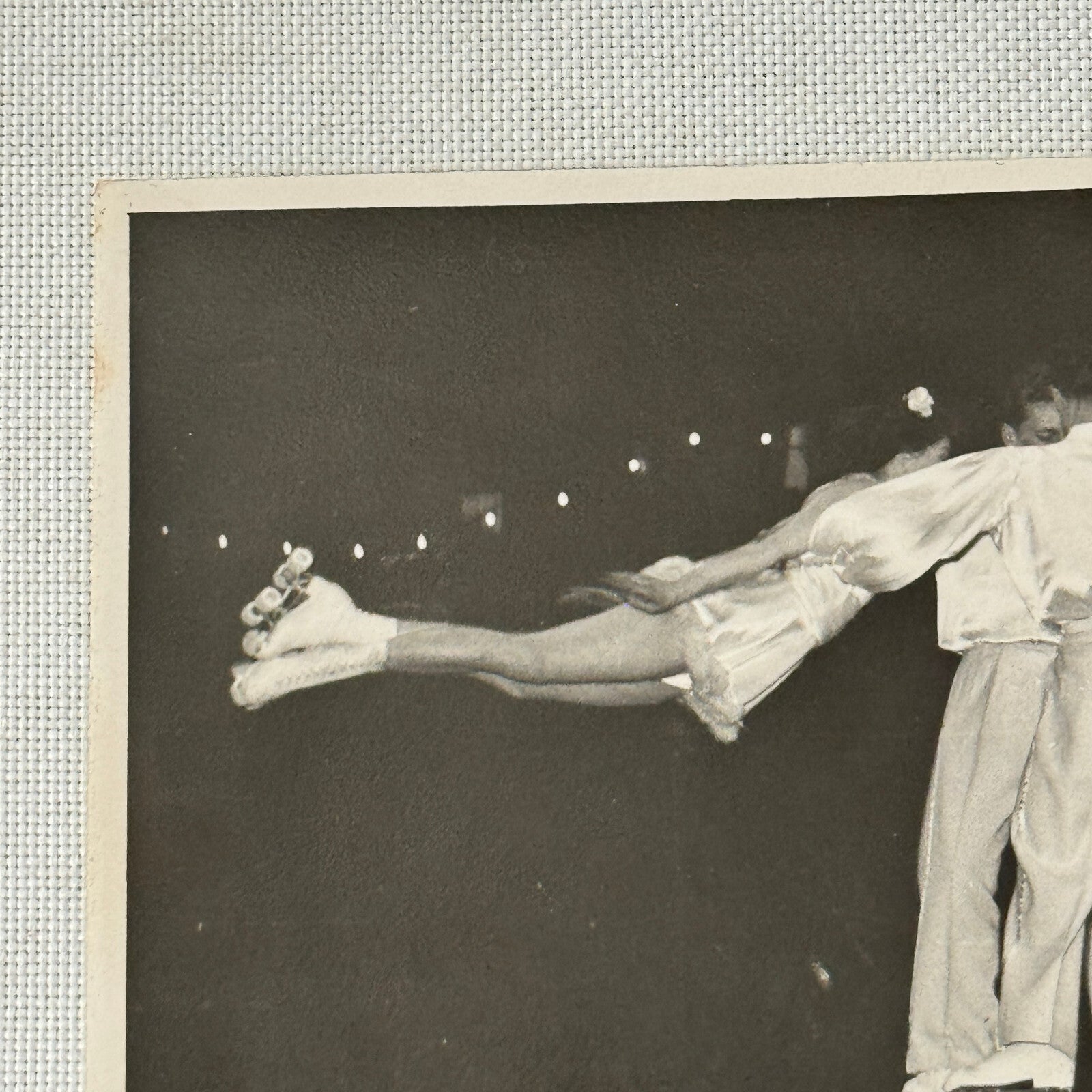 Vintage Circus Rollerskating Roller Skate Performer Act RPPC Photo Postcard