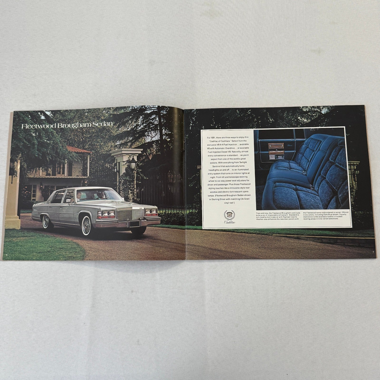 1981 Cadillac Car Sales Brochure Catalog Coupe DeVille Eldorado Seville Brougham