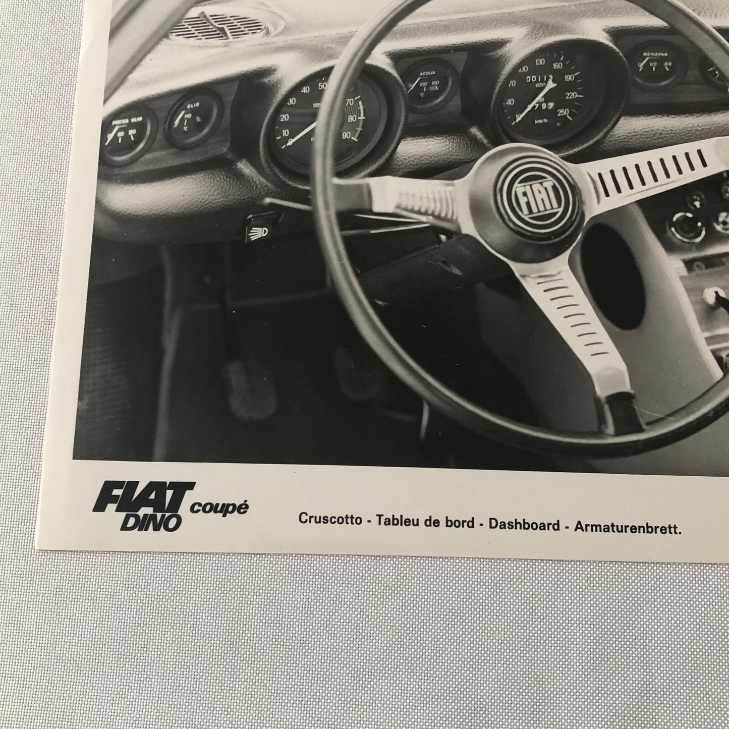 Fiat Dino Coupe Factory Press Photo Photograph