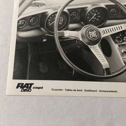 Fiat Dino Coupe Factory Press Photo Photograph