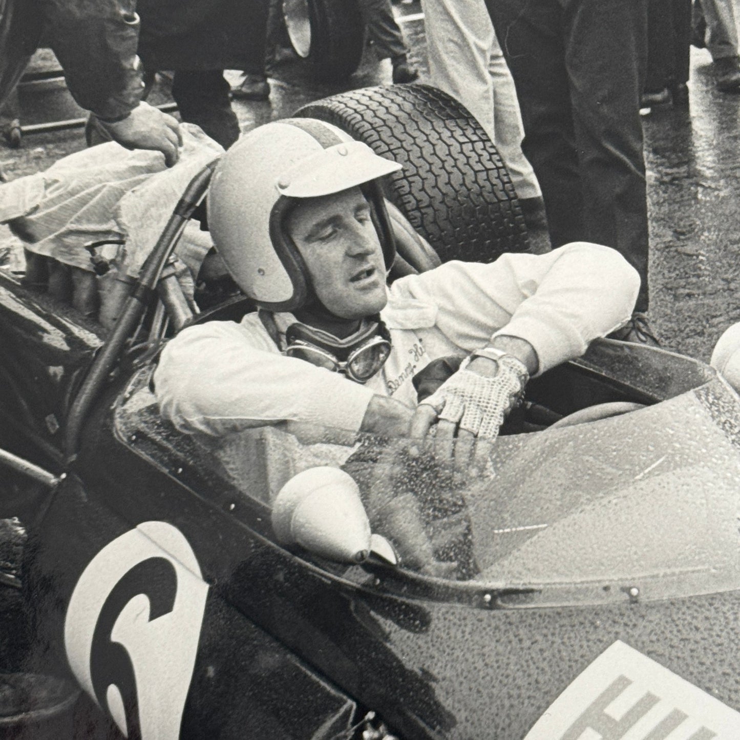 Vintage Racing Photo Denny Hulme Brabham Car Brands Hatch 1966 British GP