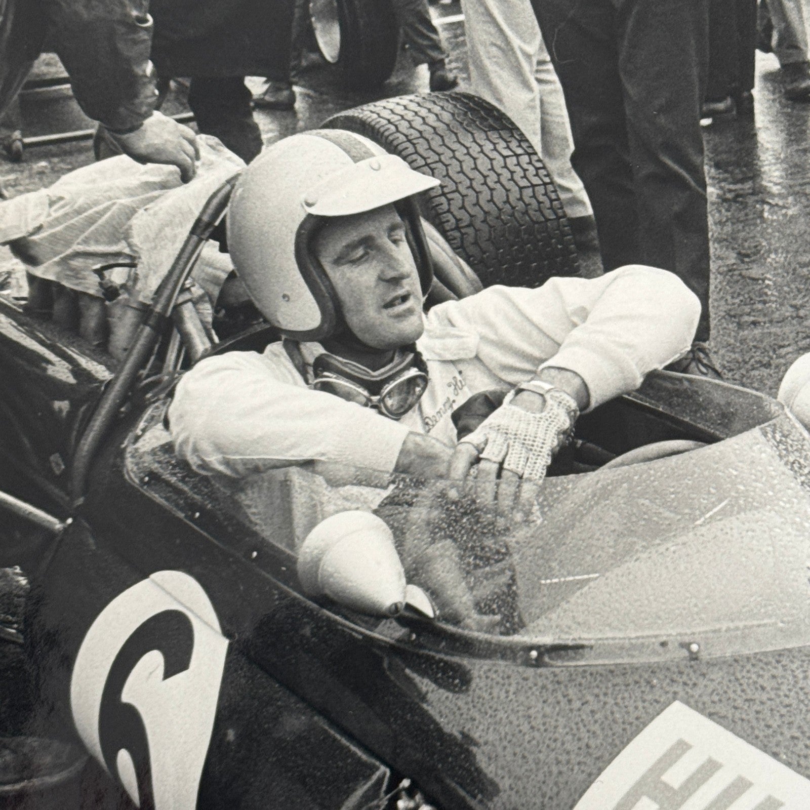 Vintage Racing Photo Denny Hulme Brabham Car Brands Hatch 1966 British GP
