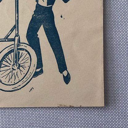 Circus Bicycle Act Postcard Post Card Die Solweigs Bike Vintage