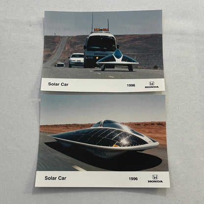 1996 Honda Solar Car Factory Press Photo Photograph Print Lot 2x