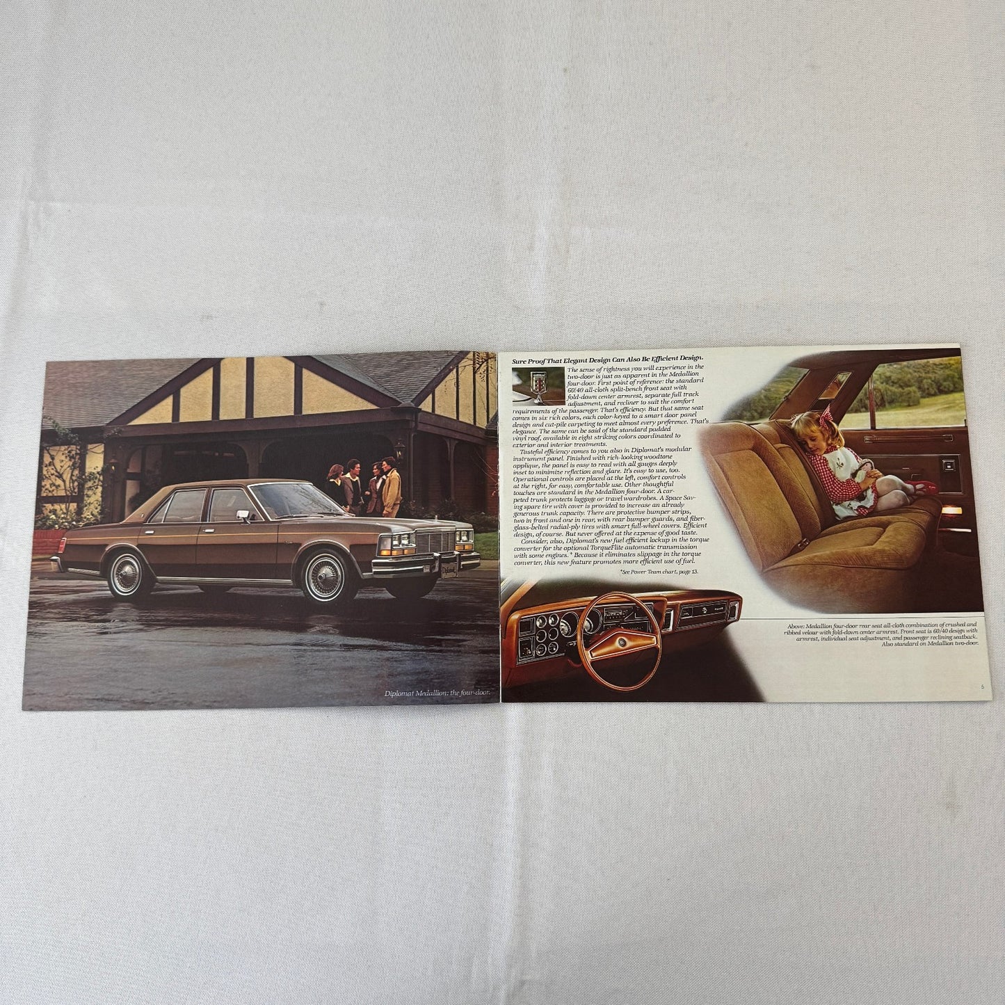 1978 Dodge Diplomat Car Sales Brochure Catalog Vintage Automobile Wagon Coupe