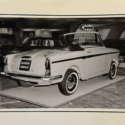 Autobianchi Bianchina Cabriolet Convertible Car at Autoshow Photo Photograph Lot