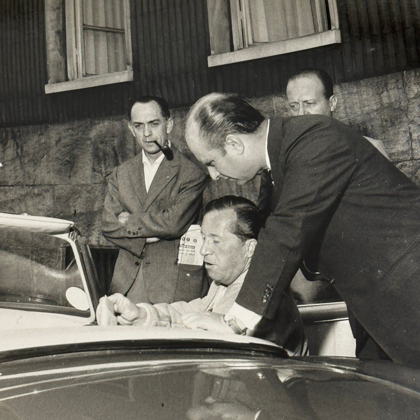 Juan Manuel Fangio Mercedes 300 SL Roadster Italian Press Photo Photograph 1958