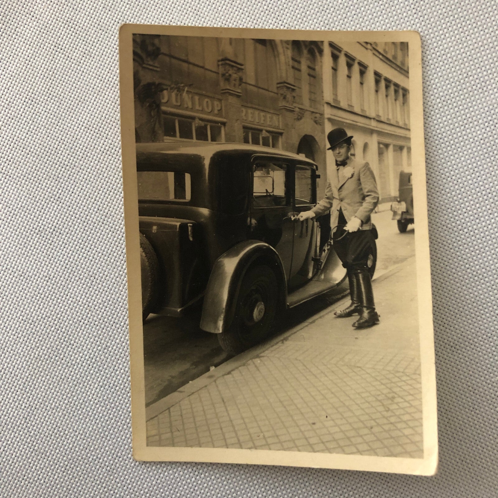 Vintage Photo Photograph Snapshot Man with Car Automobile Germany 1939 + AL22SM2
