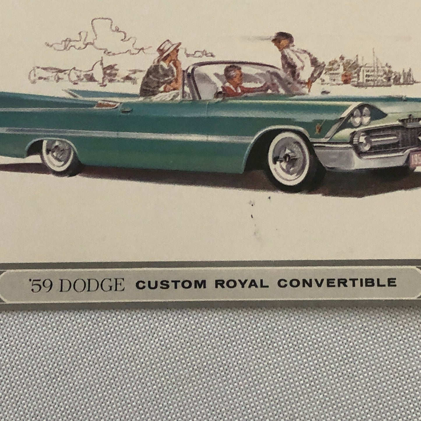 1959 Dodge Custom Royal Convertible Car Postcard Post Card Advertising
