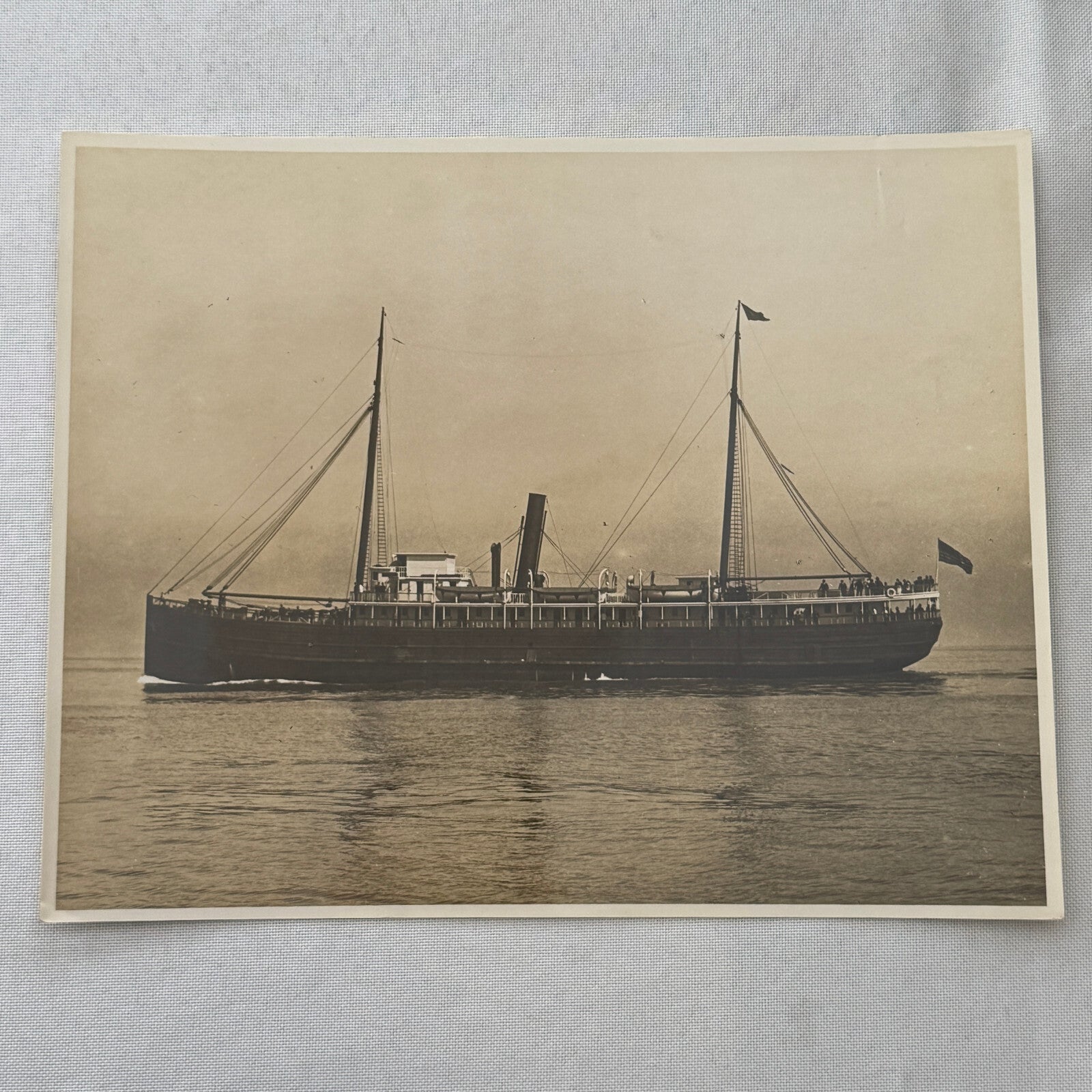 Vintage Ship Boat Photo Photograph Print Santa Clara Waters Company Photo