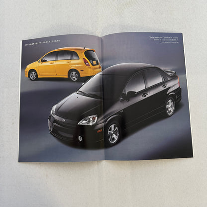 2003 Suzuki Aerio Car Sales Brochure Catalog Sedan GLX Fastback S 5X