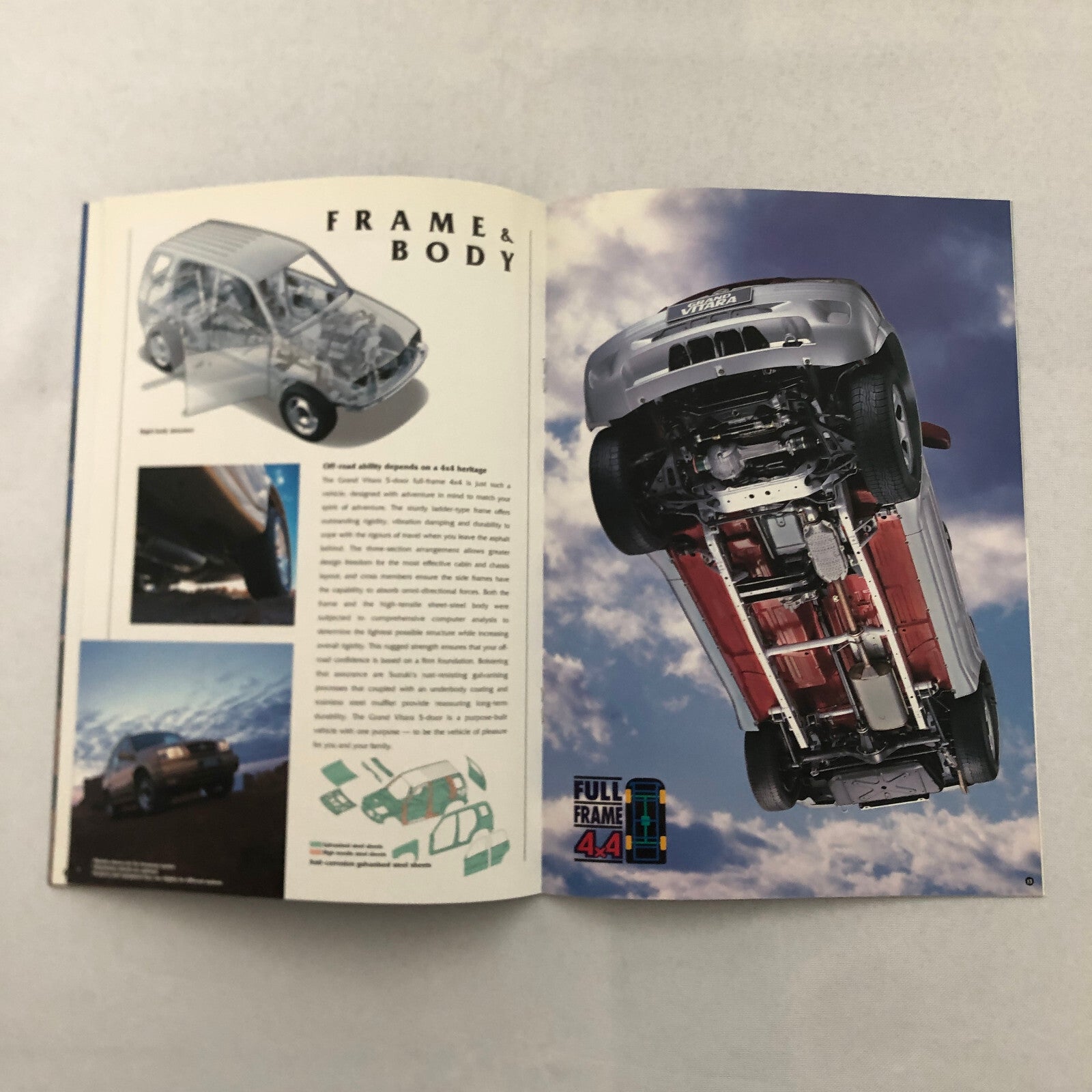 Suzuki Grand Vitara 4x4 Press Kit Brochure Photos 35MM Slides 1998
