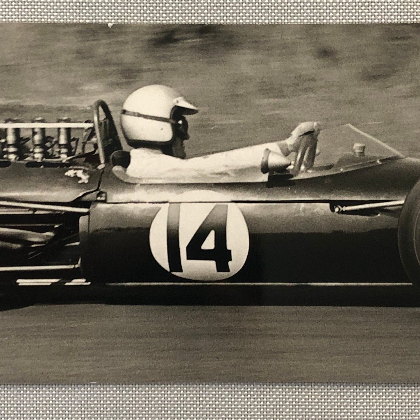 Racing Photo Photograph Denis Hulme Brabham Car 1965