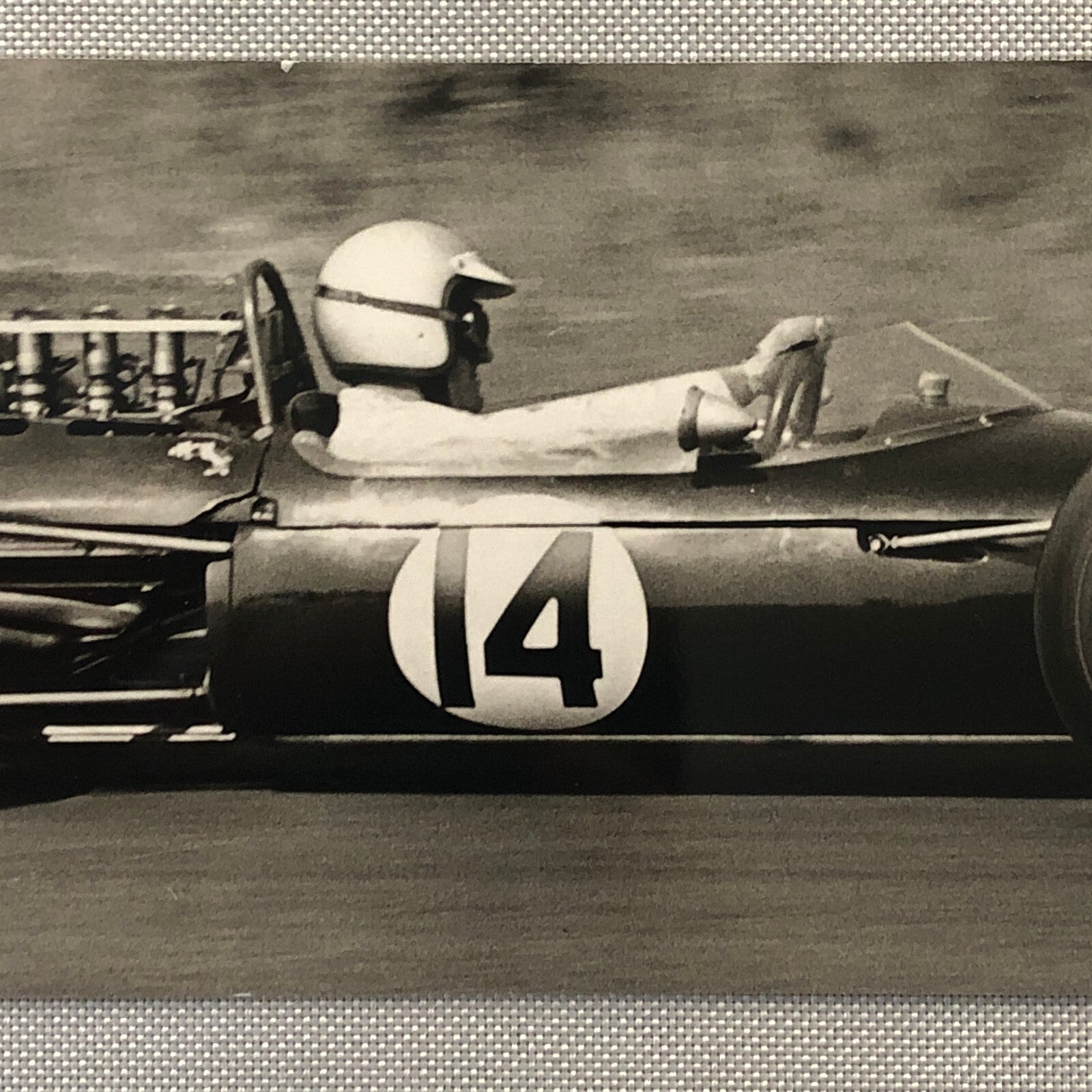 Racing Photo Photograph Denis Hulme Brabham Car 1965