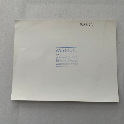 Vintage Benz Racing Photo Photograph Print Porsche Werkfoto Stamp Modern Print