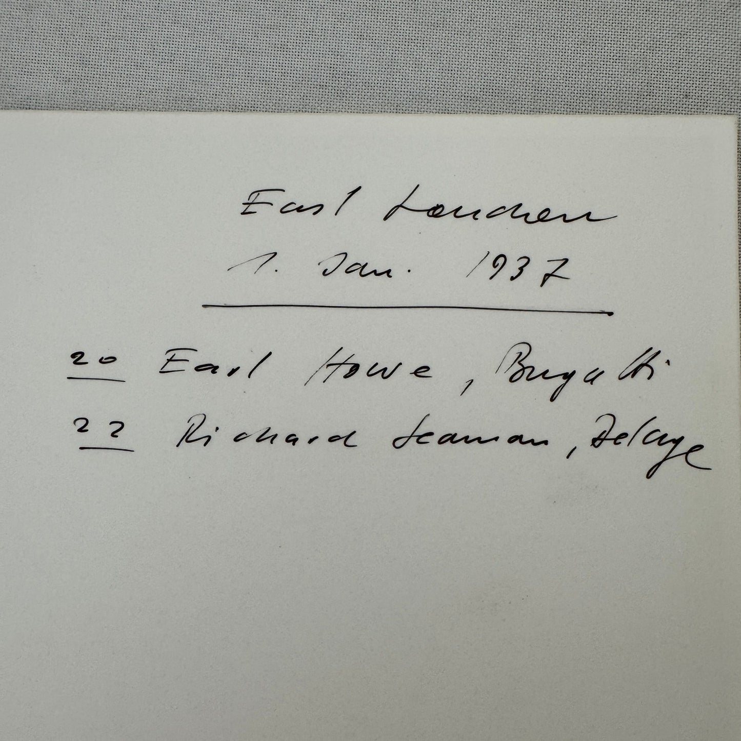 Racing Photograph 1937 Richard Seaman Delage Earl Howe Bugatti Photo Photograph