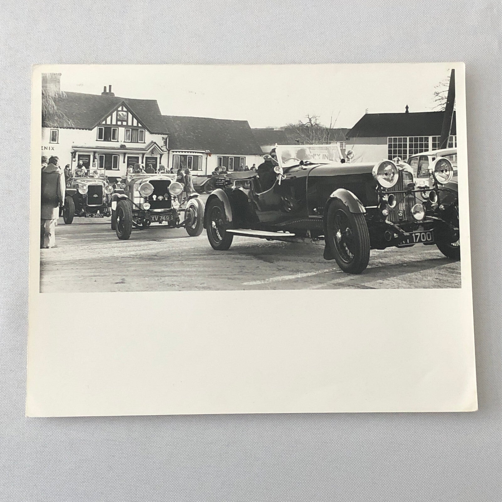 Vintage Antique Car Rally Photo Photograph Print 1981