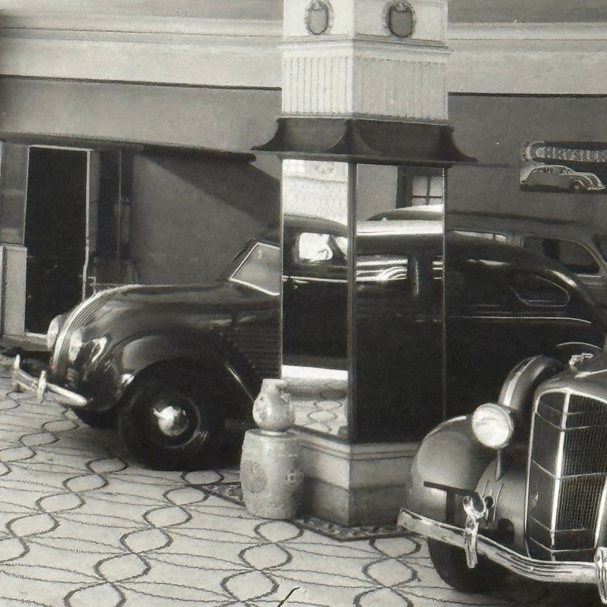 Vintage Car Dealership Photo Photograph Plymouth Chrysler Air Flow Modern Print