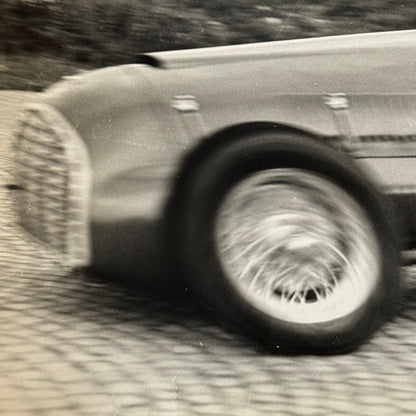 Juan Manuel Fangio Racing Driver in Car Press Photo Photograph Print