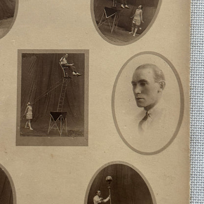 Vintage Circus Act Postcard Post Card Arens and Prince Balancing Act Acrobat