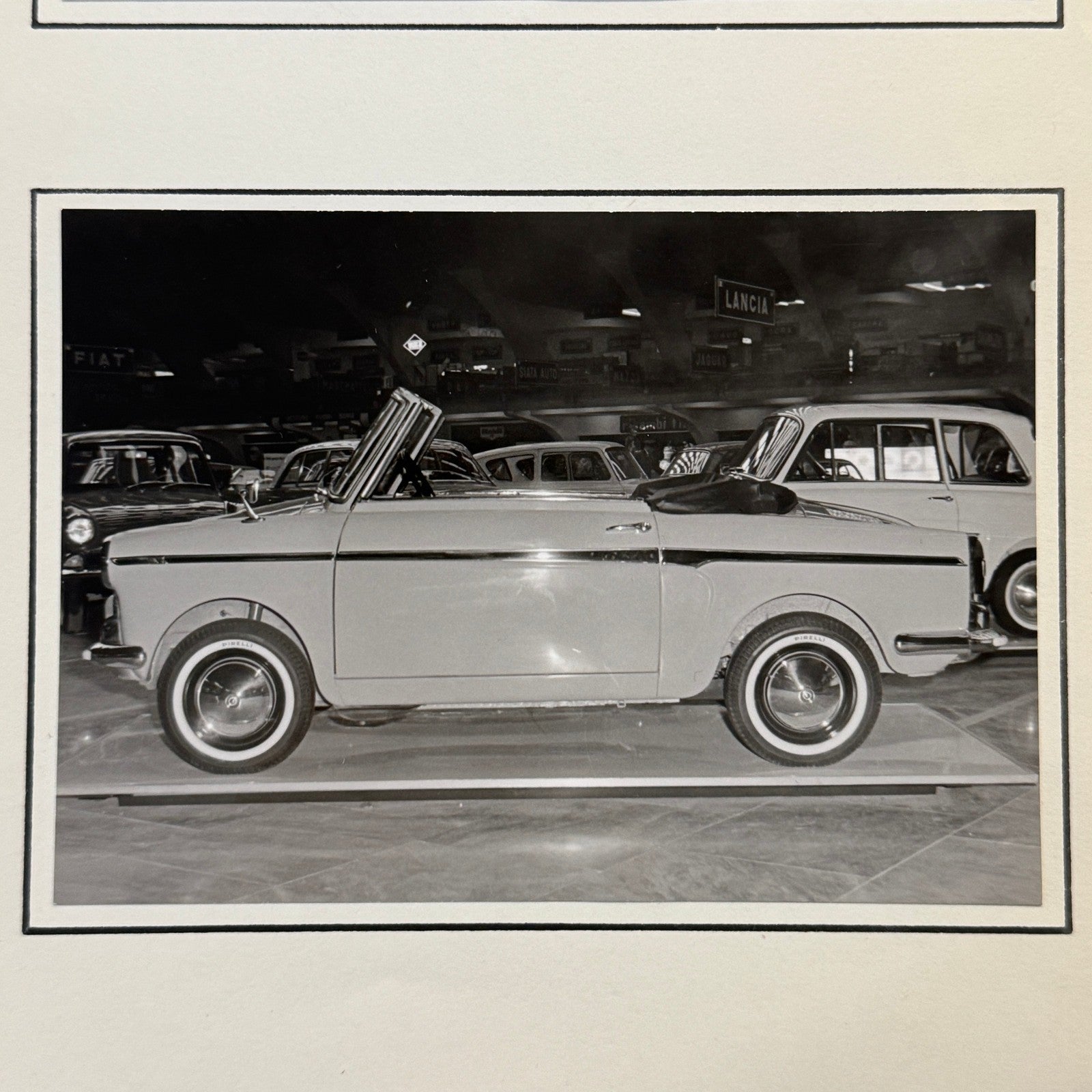 Autobianchi Bianchina Cabriolet Convertible Car at Autoshow Photo Photograph Lot