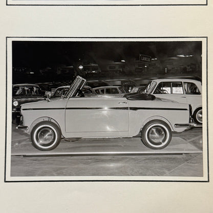 Autobianchi Bianchina Cabriolet Convertible Car at Autoshow Photo Photograph Lot