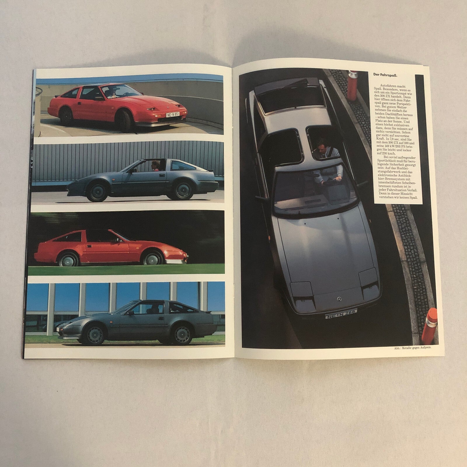 Vintage Nissan 300ZX Turbo Kat Sales Brochure Catalog GERMAN TEXT 300 ZX
