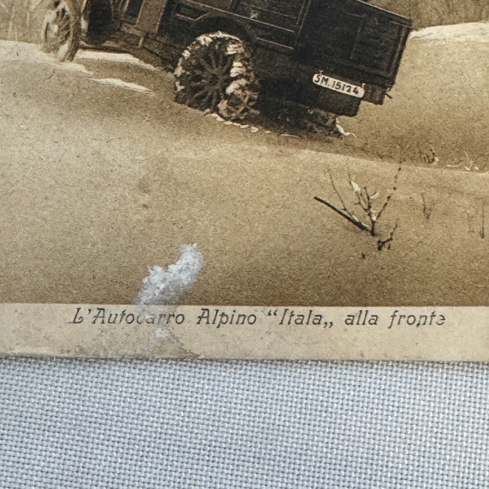 Italia Truck Vintage Postcard Post Card Italian Posted Postmark Stamp