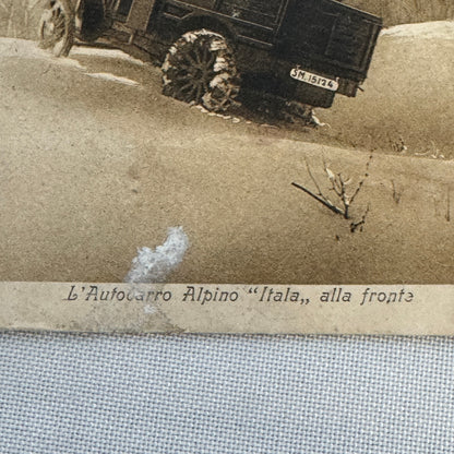Italia Truck Vintage Postcard Post Card Italian Posted Postmark Stamp