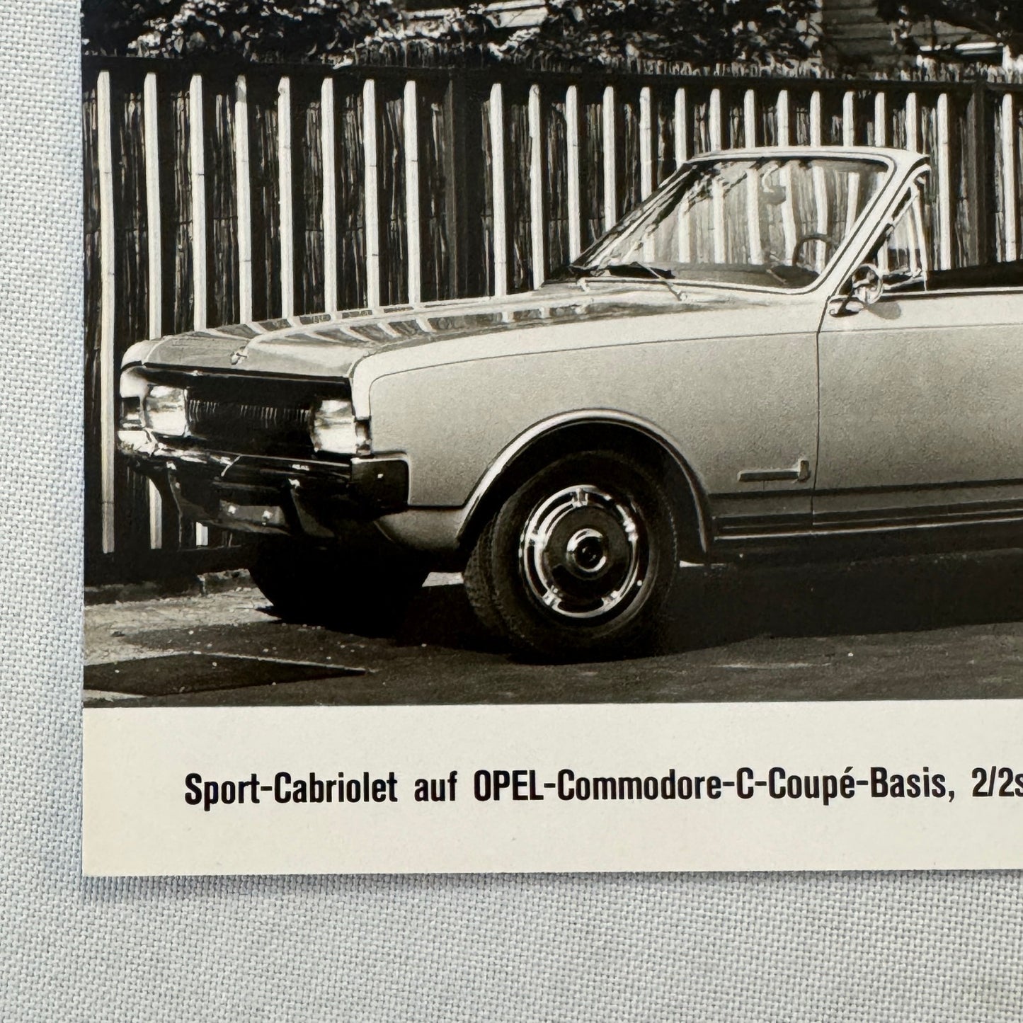 Opel Commodore Convertible Photo Sport Cabriolet Car Automobile German 1968