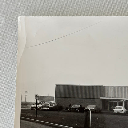 Vintage Photograph Photo Print 1950s 1960s Cars Automobiles Outside Building