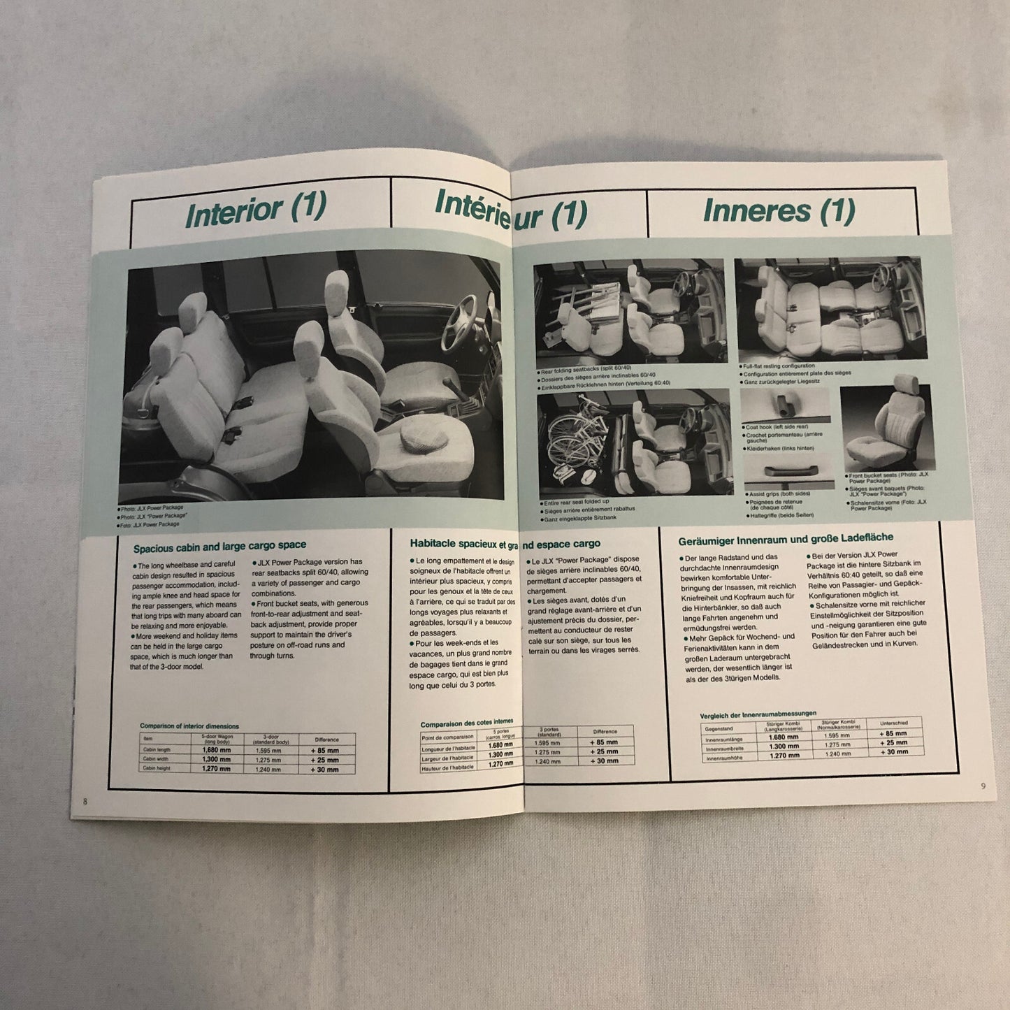 Suzuki Vitara 5-Door Wagon Press Kit Brochure Catalog 1991