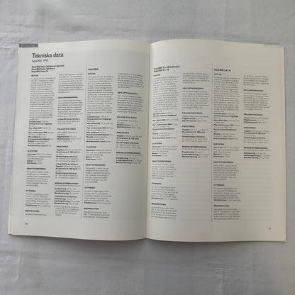 1992 Saab 900 Car Sales Brochure Catalog 900S 900i 900 Turbo Aero SWEDISH