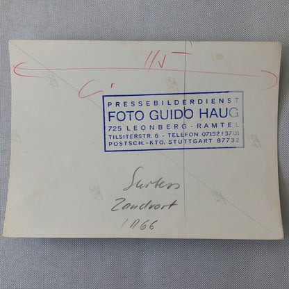 Vintage John Surtees 1966 Dutch Grand Prix Cooper Car Racing Photo Photograph