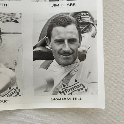 Vintage Racing Driver Photo Jackie Stewart Mario Andretti Jim Clark Graham Hill