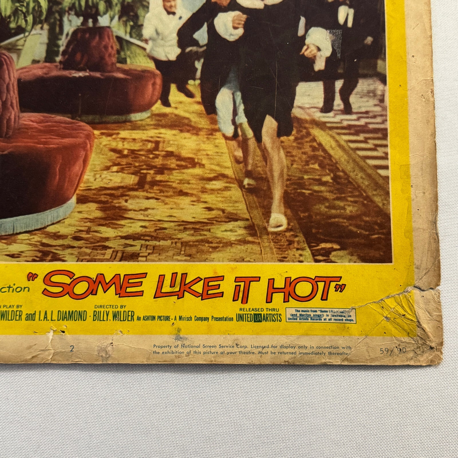 Some Like it Hot Movie Poster Lobby Card Marilyn Monroe Tony Curtis Jack Lemmon