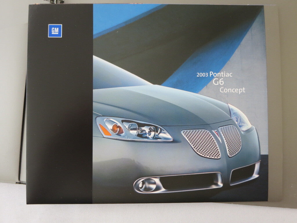 2003 GM General Motors Concept Press Kit Brochure Chevrolet SS Buick Pontiac +